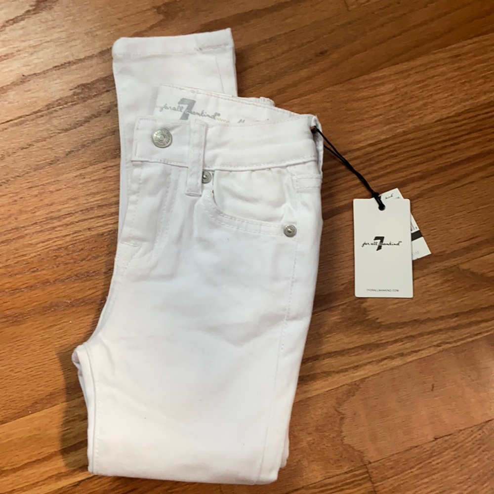 Seven for all mankind white girl jeans